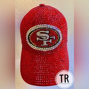 NFL BLING HATS. 49ers, raiders, cowboys, eagles, Miami dolphins etc